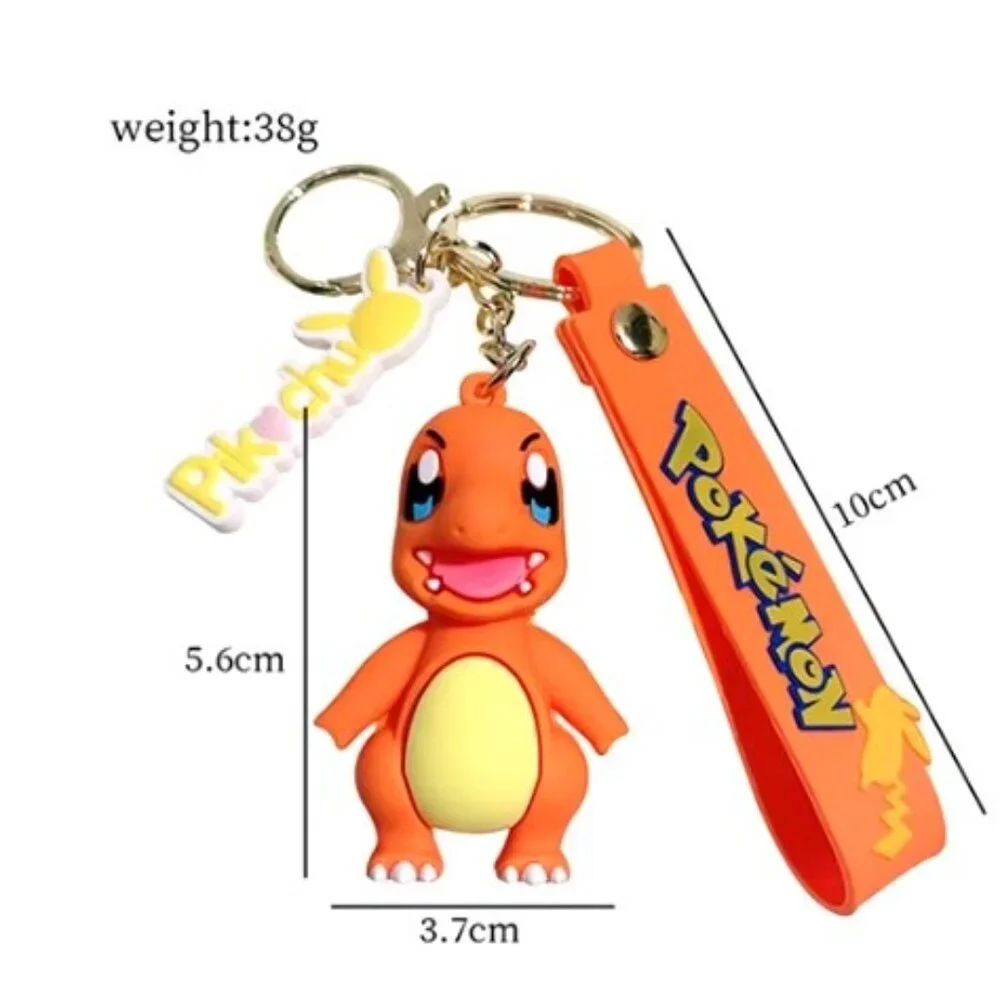 Charmander Pokémon 3D Figure Keychain with Strap